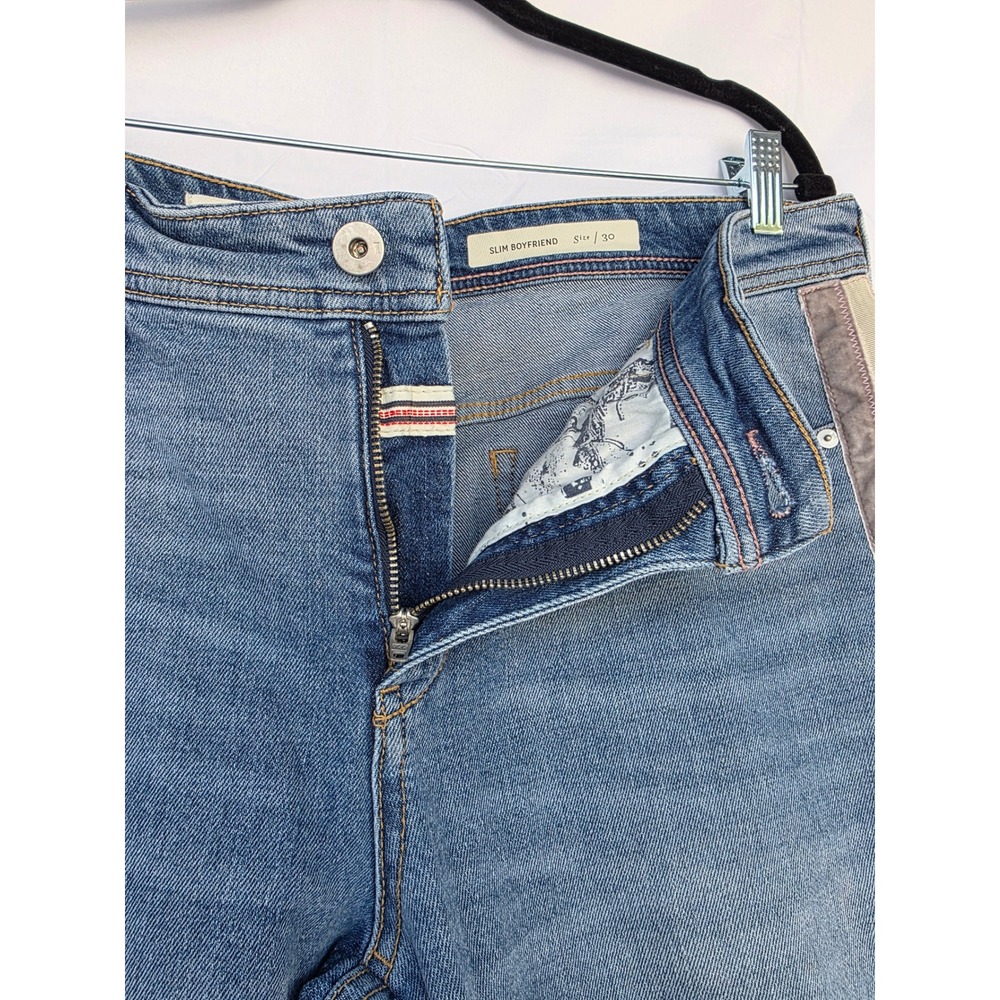 Pilcro and the Letterpress Slim Boyfriend Jeans Side Stripe Distressed 30 Stripe - Picture 4 of 14